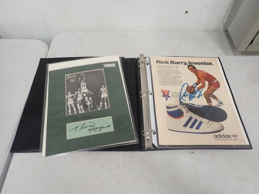 Rick Barry and Elvin Hayes Basketball Autographs: Rick Barry and Elvin Hayes Basketball Autographs All pictures are considered part of the description and should be examined carefully by bidders. Live Auctioneers is now offering Live Shipping through