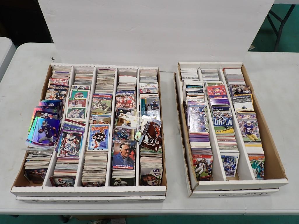 Two Flats full of Football Cards: Two Flats full of Football Cards All pictures are considered part of the description and should be examined carefully by bidders. Live Auctioneers is now offering Live Shipping through them. This is a