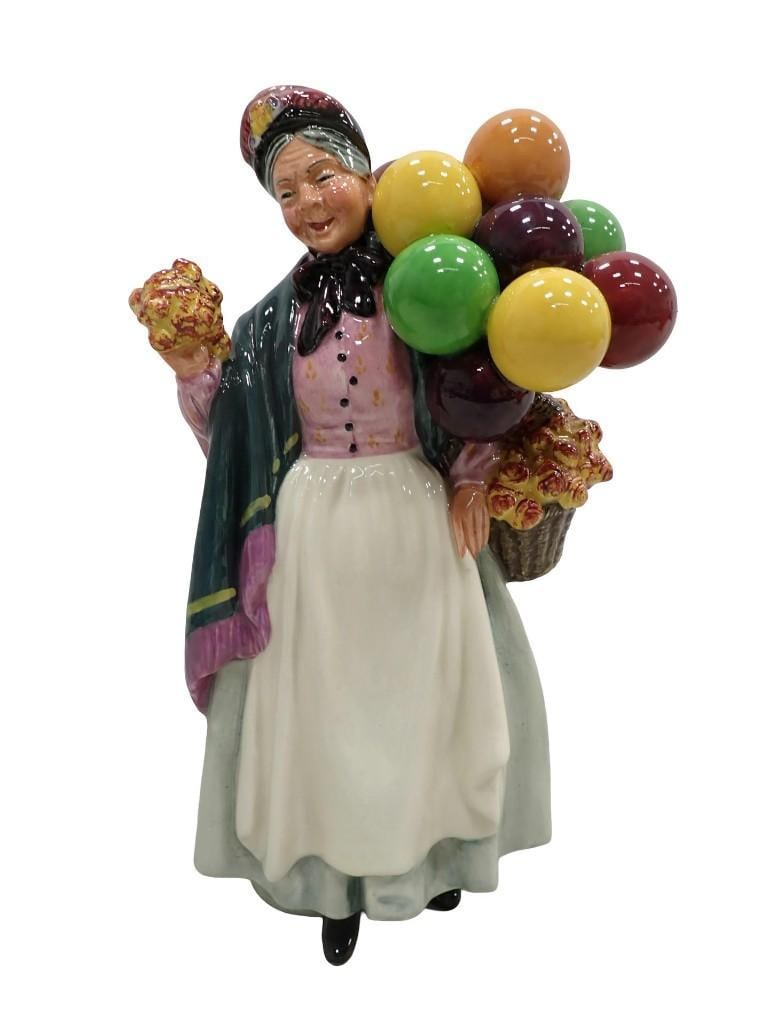 Royal Doulton Biddy Pennyfarthing Porcelain Figurine HN 1843: Royal Doulton Biddy Pennyfarthing Porcelain Figurine HN 1843 All pictures are considered part of the description and should be examined carefully by bidders. Live Auctioneers is now offering Live