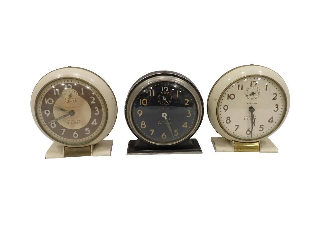 3 Vintage Westclox Big Ben Wind Up Alarm Clocks (1 of 8)