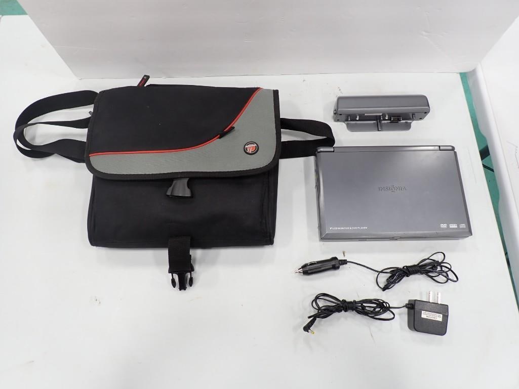 Portable DVD Player with Cords and Bag: Portable DVD Player with Cords and Bag All pictures are considered part of the description and should be examined carefully by bidders. Live Auctioneers is now offering Live Shipping through them. Thi