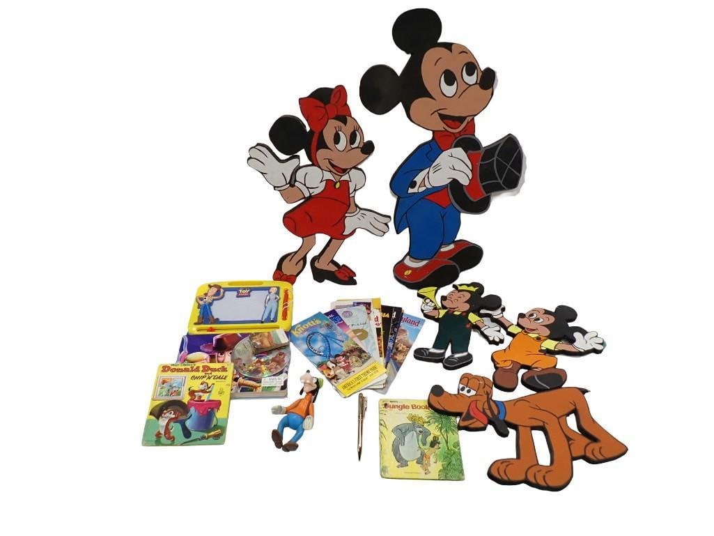 Walt Disney Lot including Mickey Mouse and Minnie Cut Outs, Toy Story Magnetic Etch a Sketch, Brochu (1 of 11)