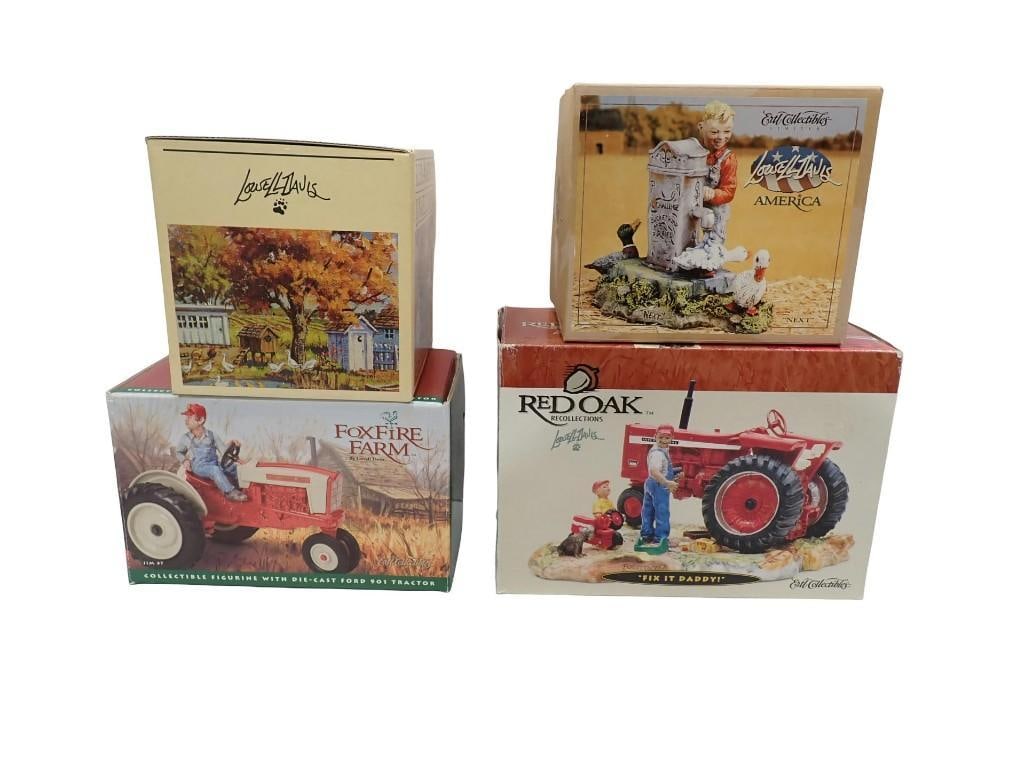 Ertl Collectibles Lowell Davis Tractor, "Next" Figurine, RFD America all with boxes (1 of 10)