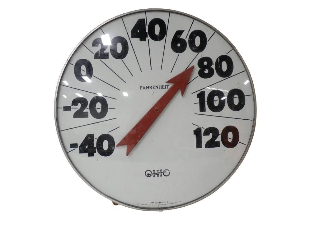 Vintage Jumbo Dial Thermometer - Ohio Thermometer Co (1 of 4)