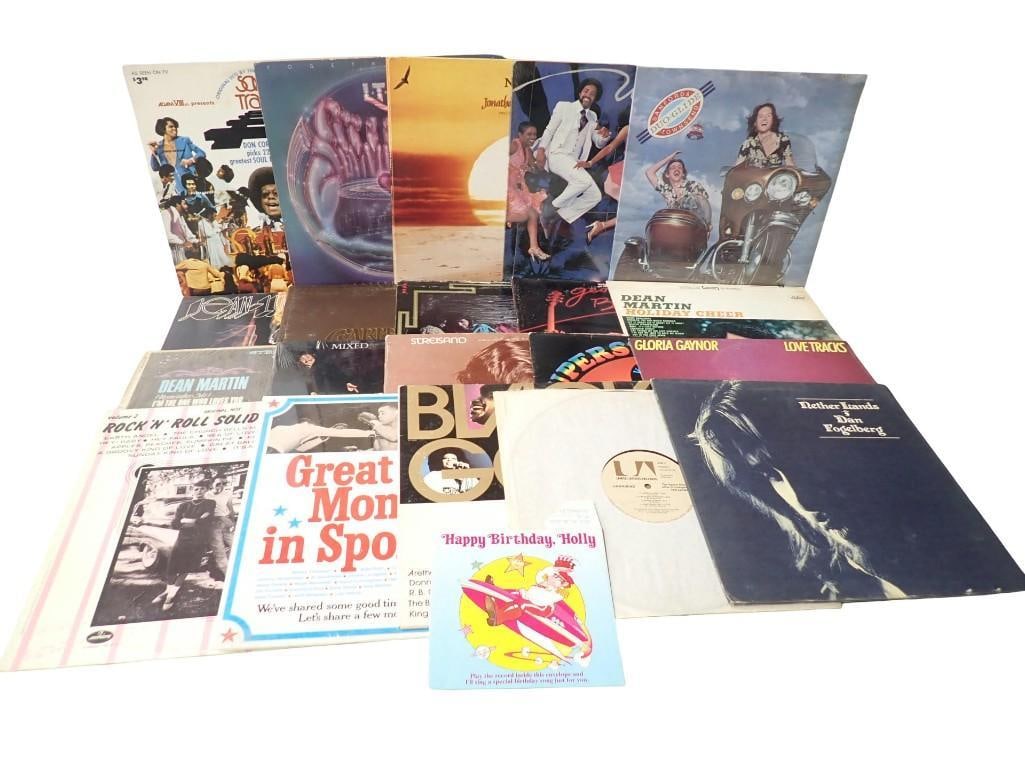 Vintage Vinyl Records including Gloria Gaynor, Dean Martin, Streisand, Soul Train, etc (1 of 8)