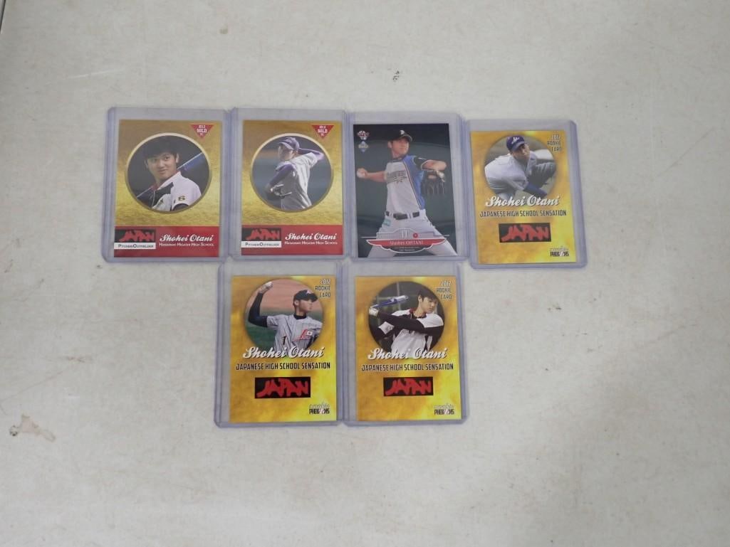Shohei Otani Baseball Cards including Rookies: Shohei Otani Baseball Cards including Rookies All pictures are considered part of the description and should be examined carefully by bidders. Live Auctioneers is now offering Live Shipping through