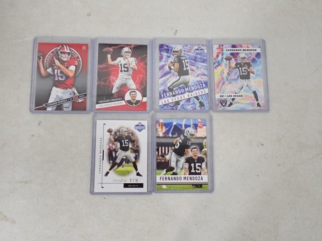 Fernando Mendoza Football Cars including Rookie and College: Fernando Mendoza Football Cars including Rookie and College All pictures are considered part of the description and should be examined carefully by bidders. Live Auctioneers is now offering Live