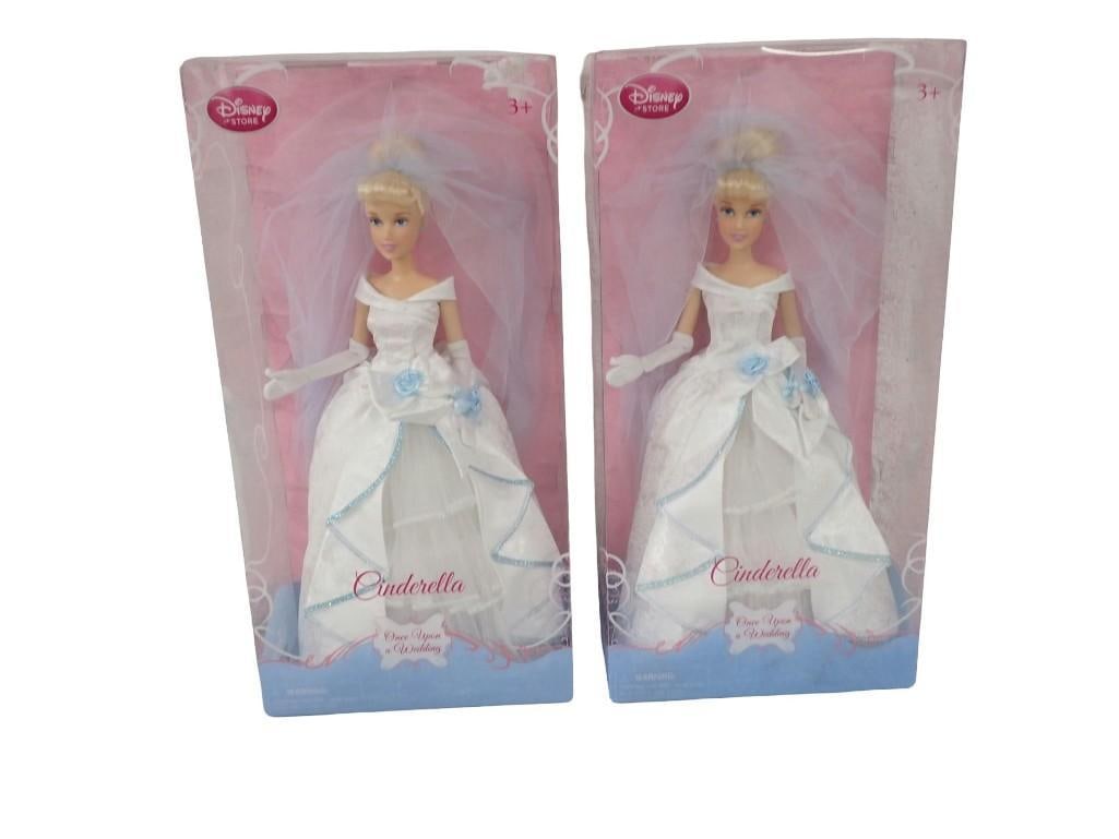 2 Walt Disney Store Cinderella Once Upon a Wedding Dolls - New in Packages (1 of 5)
