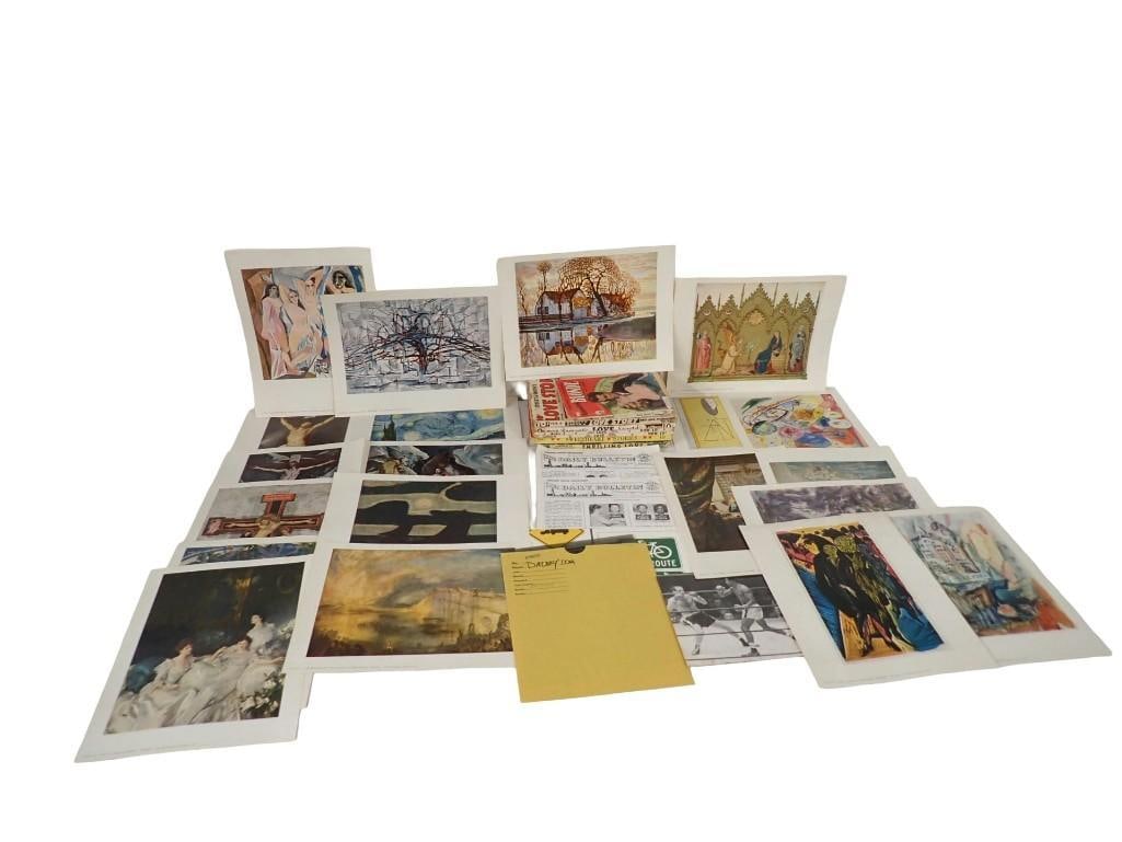 Lot of Vintage Prints, Books, etc. including Boxing, Religious, Love Stories, Boxing, etc (1 of 11)