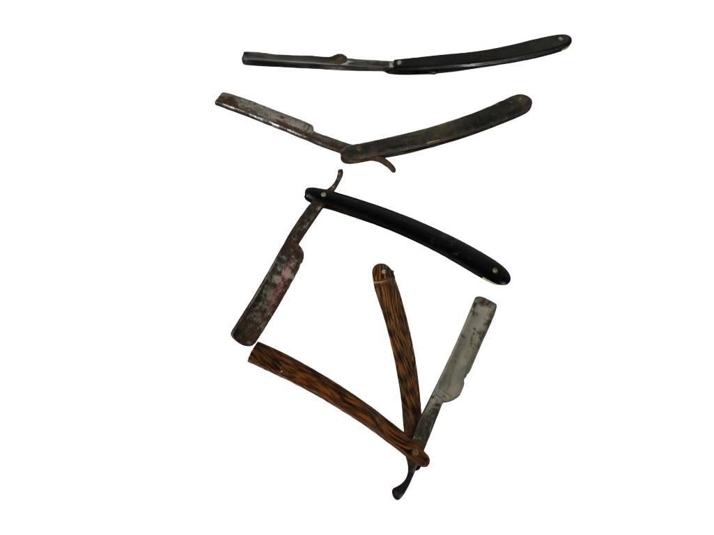 Lot of 4 Antique Straight Razors (1 of 5)