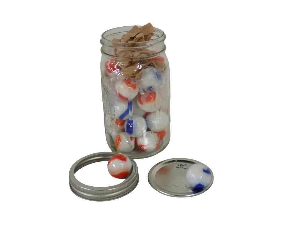 Ball Jar full of large Marbles (1 of 6)