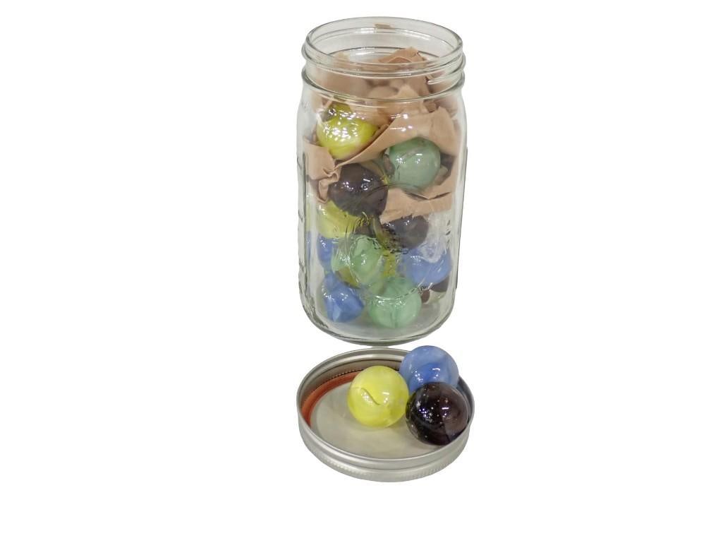 Ball Jar full of large Marbles (1 of 5)