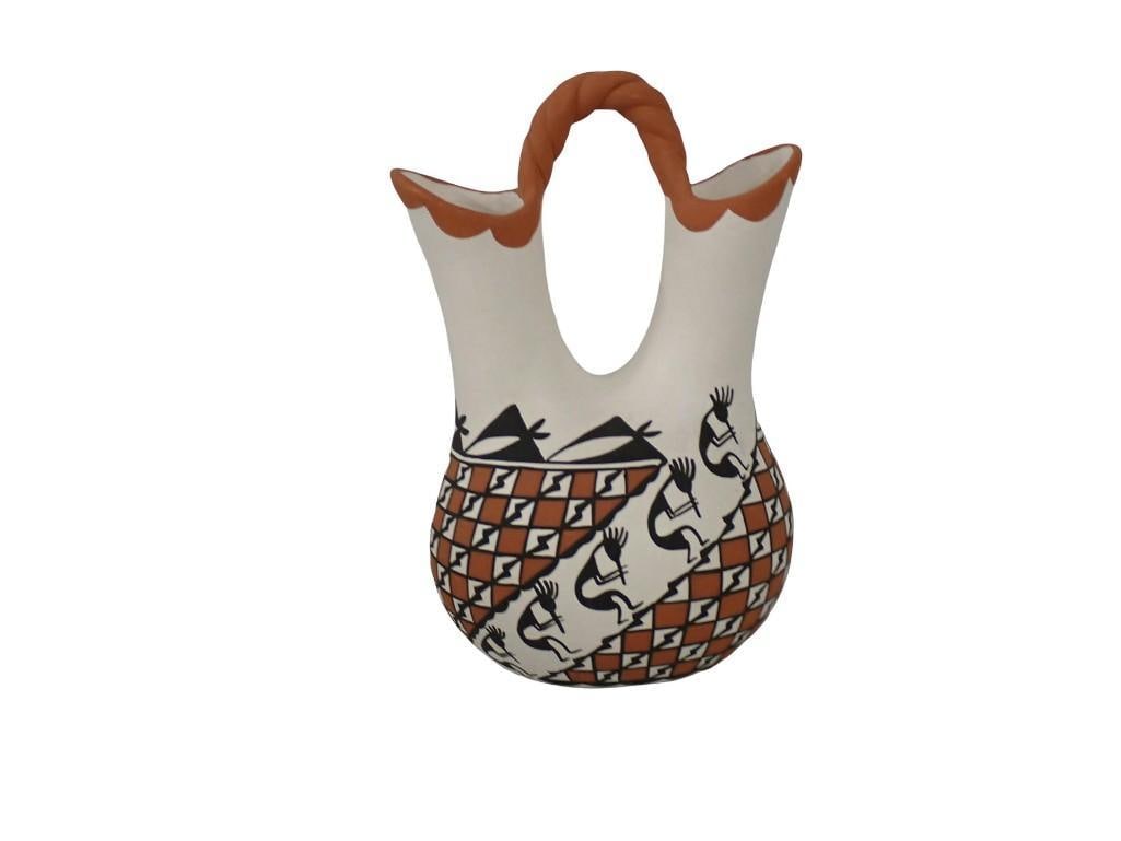 Acoma Pottery Signed Wedding Vase - M. Antonio (1 of 6)
