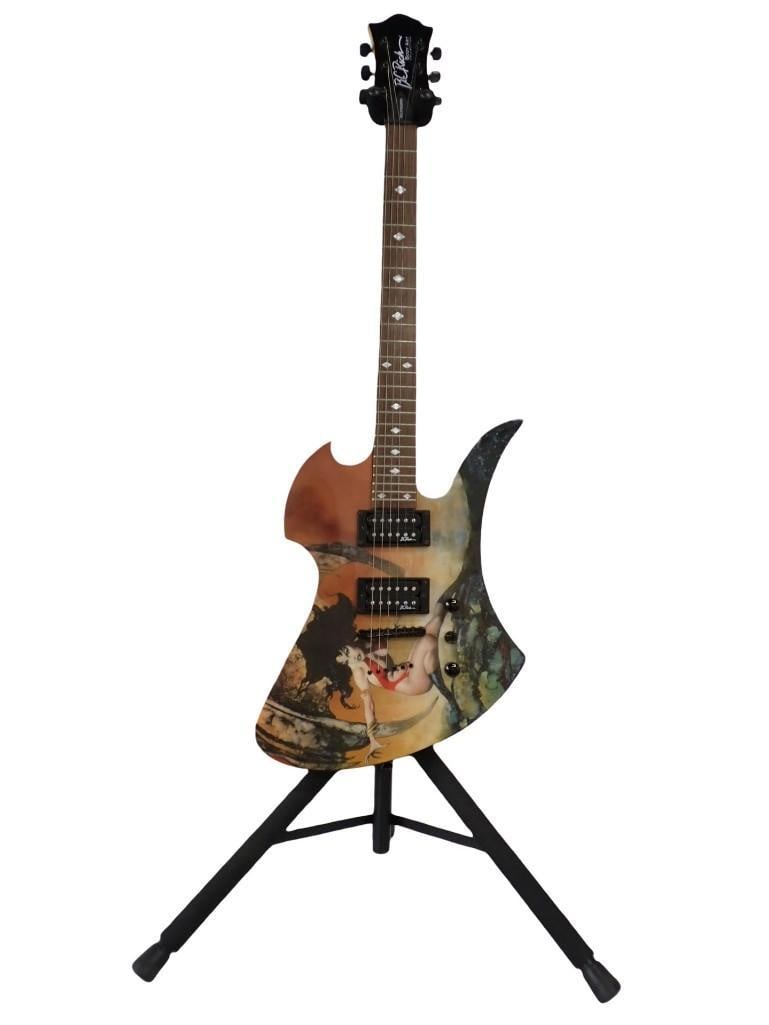 BC Rich Vampirella Guitar - very rare design! Looks great and plays great - comes with a stand (1 of 8)