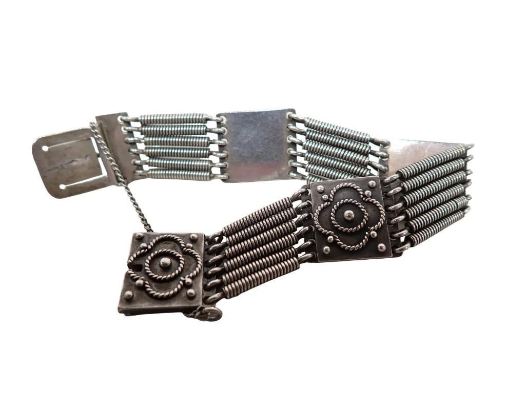 Sterling Silver Link Bracelet Length: 6 1/2" Wt: 1.75 ozt (1 of 6)