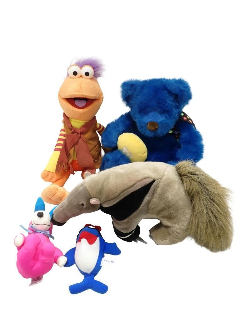 Plush Lot including Charlie Tuna, Gobo Fraggle Rock, Ty, Anteater or Aardvark, etc. (1 of 9)
