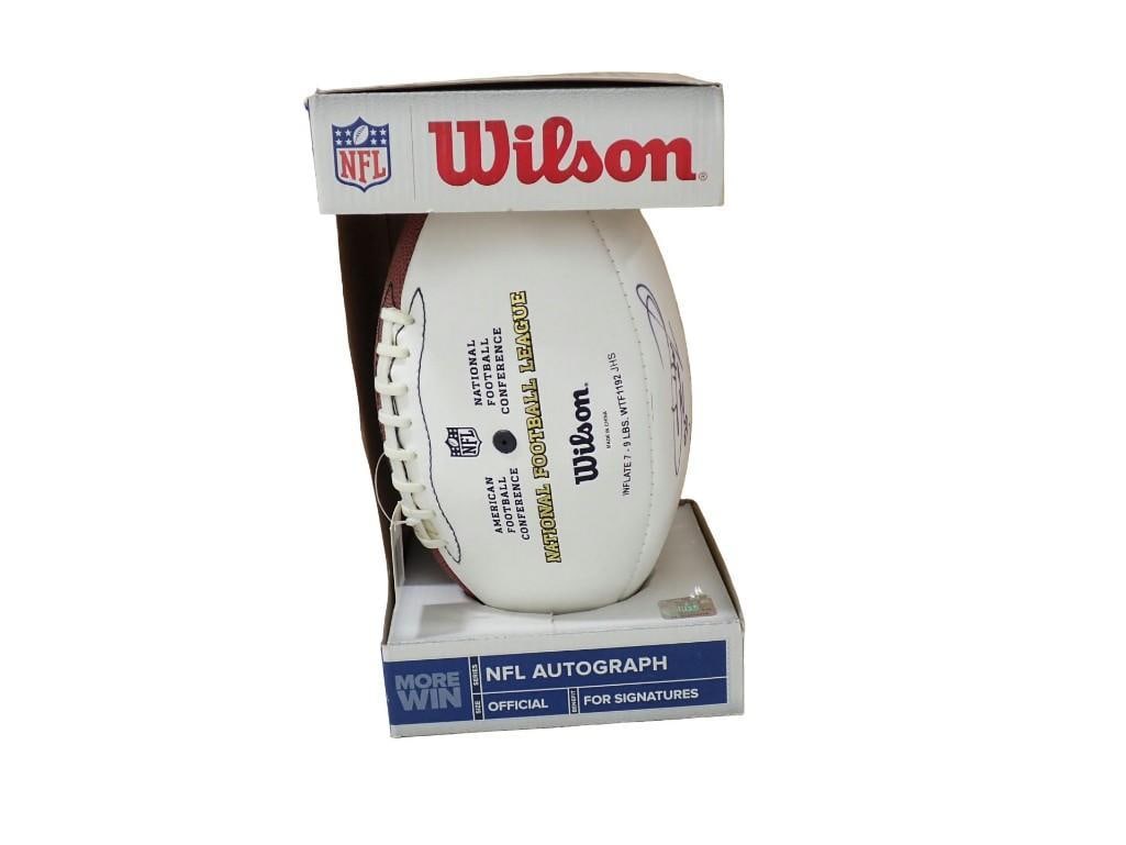 Autographed Otis Wilson Chicago Bears Superbowl XX and Greg Olsen Football - No COA: Autographed Otis Wilson Chicago Bears Superbowl XX and Greg Olsen Football - No COA All pictures are considered part of the description and should be examined carefully by bidders. Live Auctioneers is