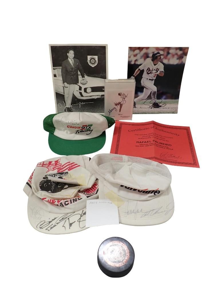 Autograph Sports Lot including Rafael Palmeiro with COA, No COAs on the others - Nancy Kerigan (1 of 8)
