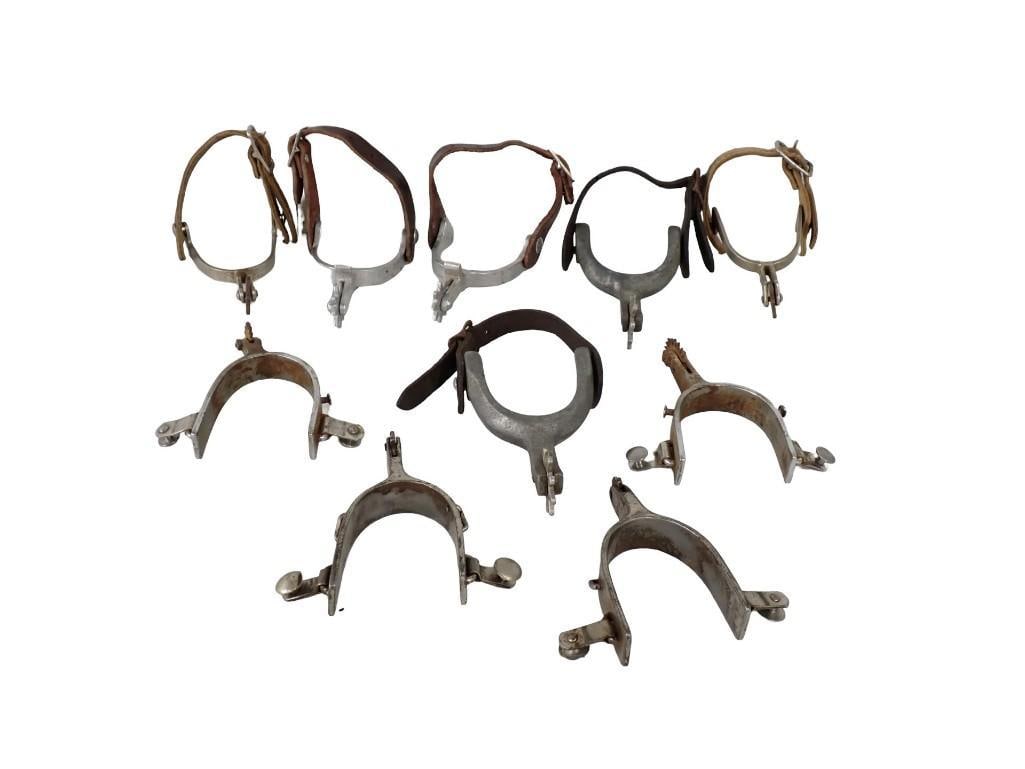 Vintage Western Horse riding Spurs: Vintage Western Horse riding Spurs All pictures are considered part of the description and should be examined carefully by bidders. Live Auctioneers is now offering Live Shipping through them. This is