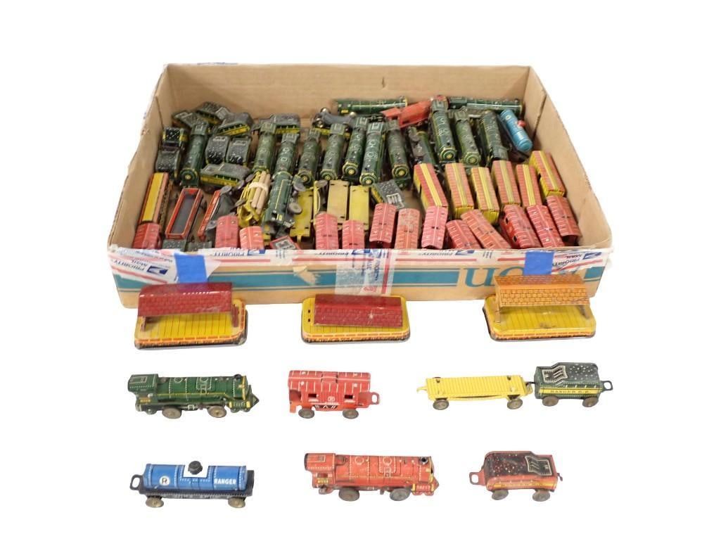 Vintage Train Lot including Tin Litho - lots of them (1 of 4)
