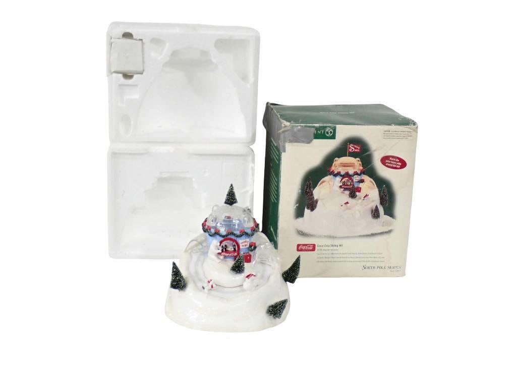 Department 56 North Pole Series Coca Cola Sliding Hill with Box: Department 56 North Pole Series Coca Cola Sliding Hill with Box All pictures are considered part of the description and should be examined carefully by bidders. Live Auctioneers is now offering Live S