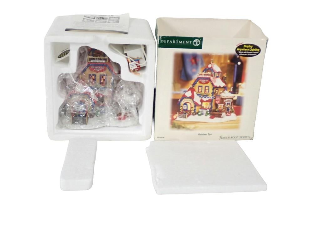 Department 56 North Pole Series Reindeer Spa: Department 56 North Pole Series Reindeer Spa All pictures are considered part of the description and should be examined carefully by bidders. Live Auctioneers is now offering Live Shipping through the