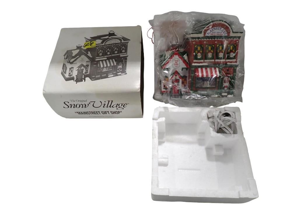 Dept 56 Mainstreet Gift Shop The Original Snow Village Handpainted Ceramic Christmas Village Buildin (1 of 7)
