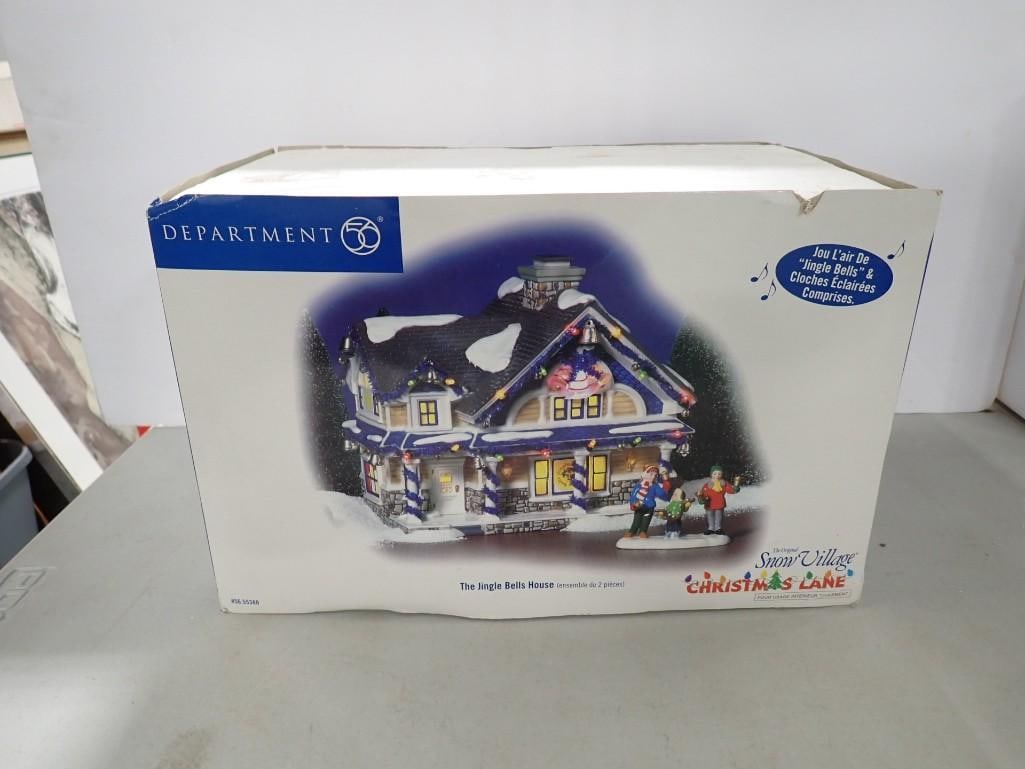 Department 56 Snow Village Christmas Lane The Jingle Bells House with Box (1 of 9)