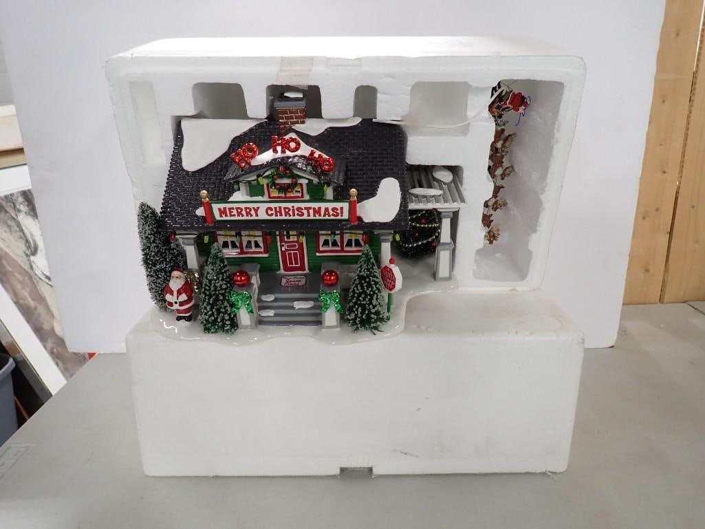 Department 56 Original Snow Village The Santa Claus House - with original Styrofoam: Department 56 Original Snow Village The Santa Claus House - with original Styrofoam All pictures are considered part of the description and should be examined carefully by bidders. Live Auctioneers is