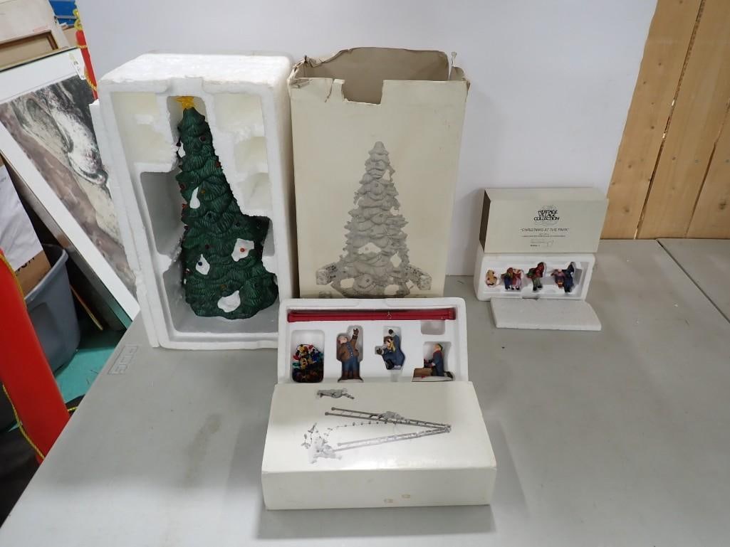 Department 56 Lot - Heritage Village Collection Christmas at the Park, Town Tree, etc (1 of 10)