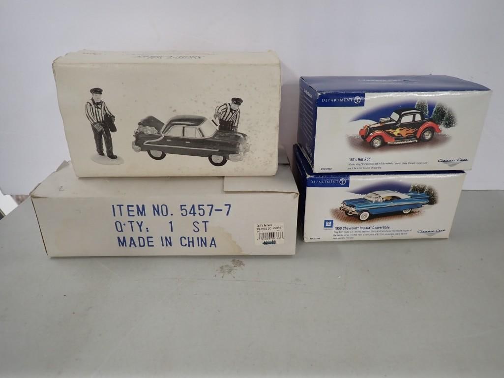 Department 56 Classic Cars 50's Hot Rod, 59 Chevrolet Impala, Snow Village Classic Cars, Service (1 of 13)