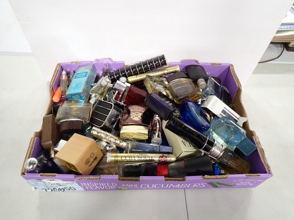 Box full of assorted Perfume and cologne bottles (1 of 11)