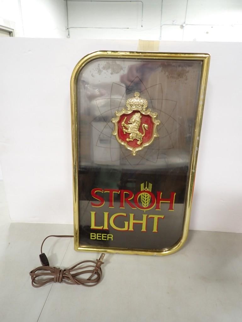 Stroh Beer Light Up Beer Sign Wall Hanging (1 of 9)