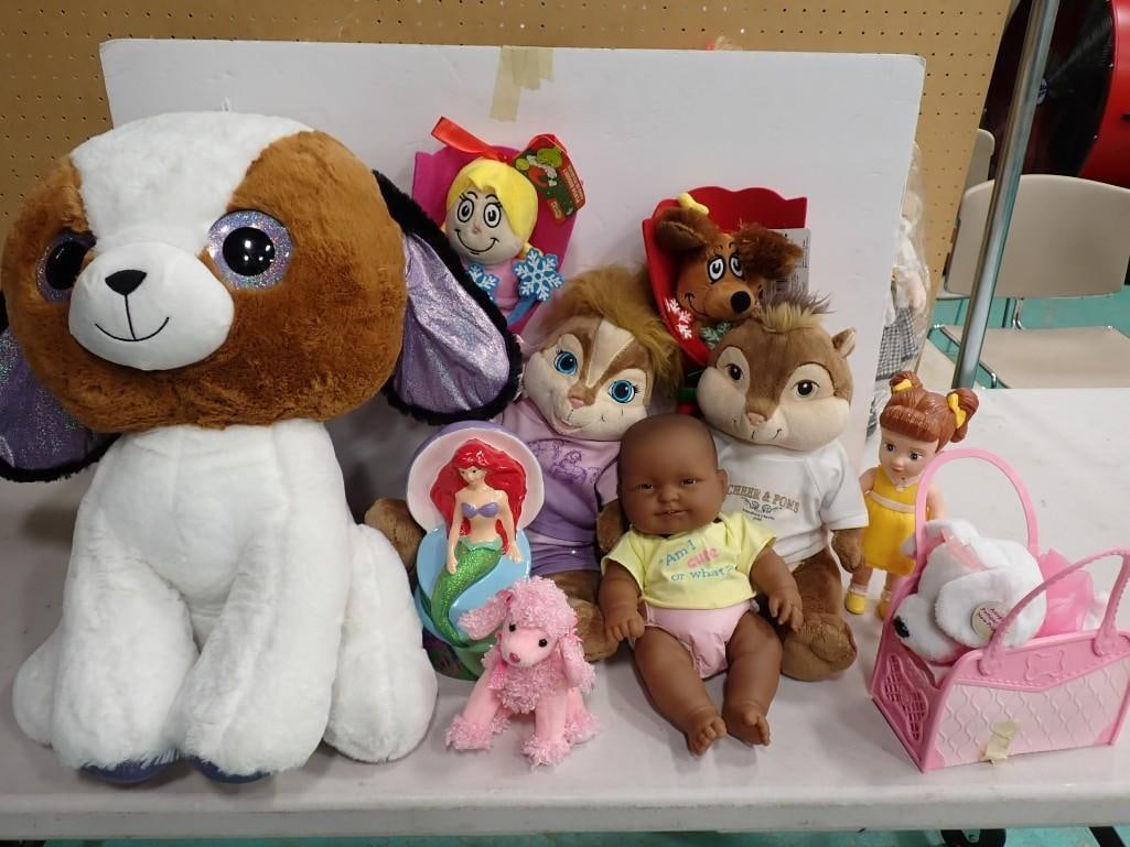 Large Plush / Toy Lot including Little Mermaid, Scent Sations, etc.: Large Plush / Toy Lot including Little Mermaid, Scent Sations, etc. All pictures are considered part of the description and should be examined carefully by bidders. Live Auctioneers is now offering