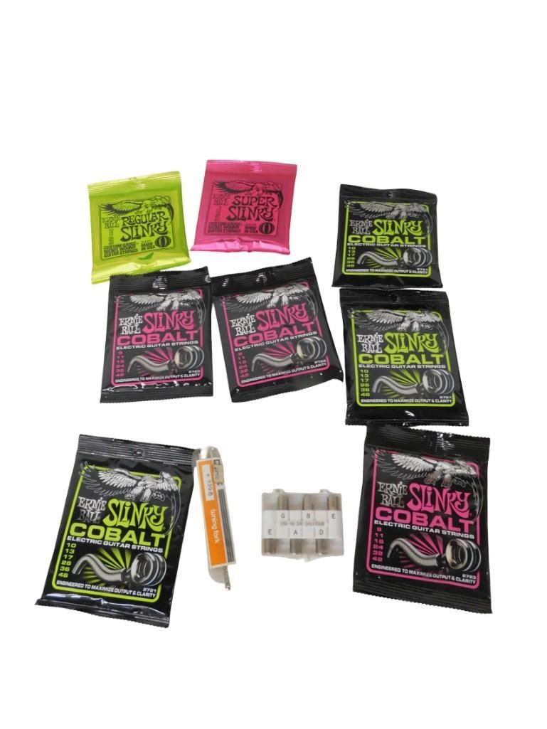 8 Sets of Ernie Ball Strings 2 tuners / tuning fork: 8 Sets of Ernie Ball Strings 2 tuners / tuning fork All pictures are considered part of the description and should be examined carefully by bidders. Live Auctioneers is now offering Live Shipping thro
