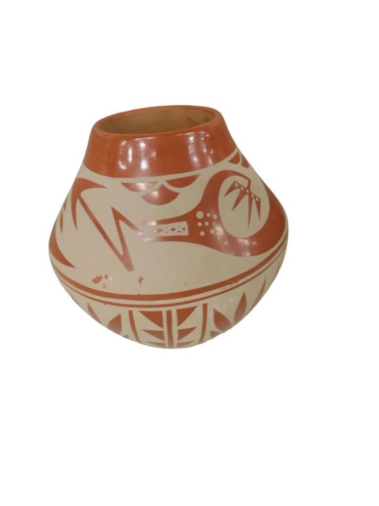 San Ildefonso Pottery Bowl or Vase - Albert & Josephine Signed: San Ildefonso Pottery Bowl or Vase - Albert & Josephine Signed. Measures roughly 9" diameter by 9" tall All pictures are considered part of the description and should be examined carefully by bidders.