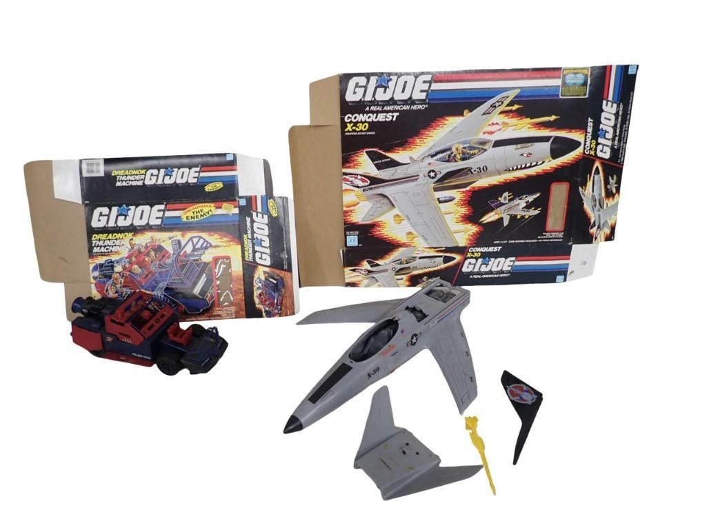 Vintage GI Joe Lot including Conquest X-30, Dreadnok Thunder Machine -comes with everything as shown: Vintage GI Joe Lot including Conquest X-30, Dreadnok Thunder Machine -comes with everything as shown All pictures are considered part of the description and should be examined carefully by bidders. Li