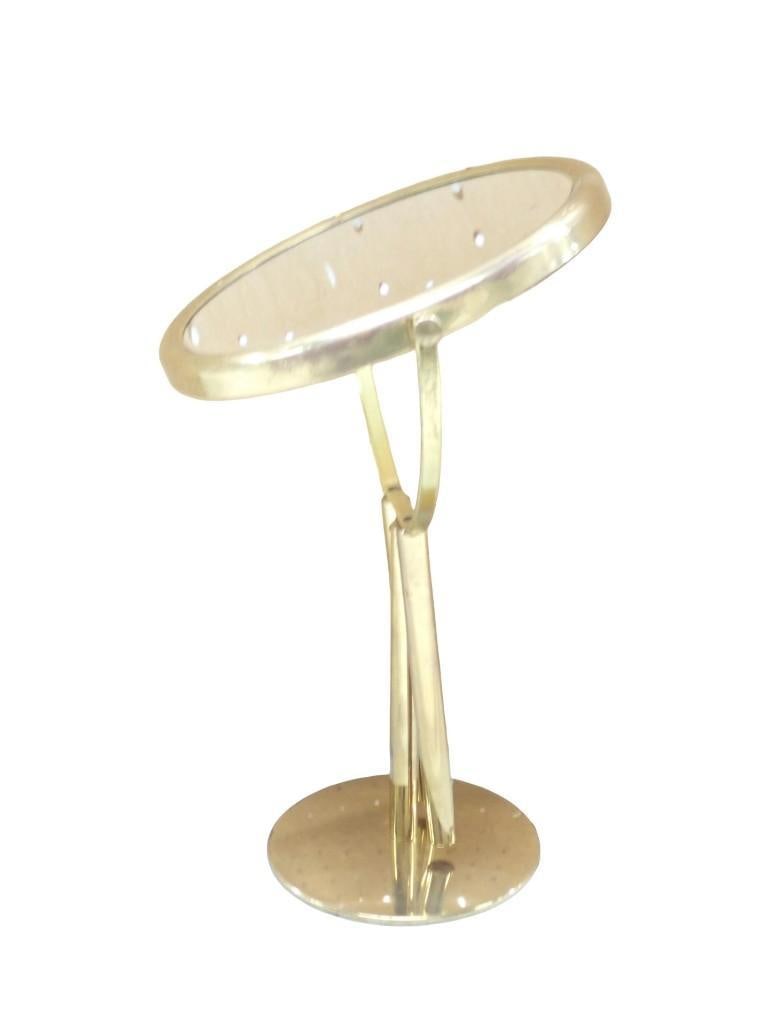 Vintage Brass Double Sided Vanity Mirror - Roughly 17": Vintage Brass Double Sided Vanity Mirror - Roughly 17" All pictures are considered part of the description and should be examined carefully by bidders. Live Auctioneers is now offering Live Shippi