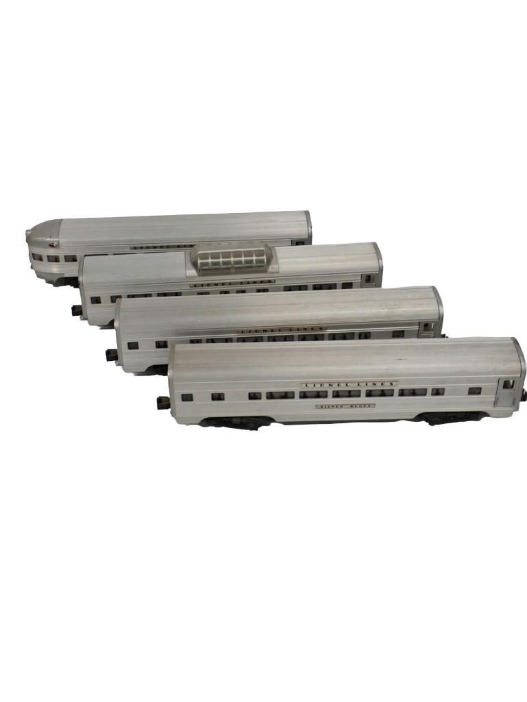 Vintage Lionel "Silver Lines" extruded aluminum passenger cars Trains: Vintage Lionel "Silver Lines" extruded aluminum passenger cars Trains All pictures are considered part of the description and should be examined carefully by bidders. Live Auctioneers is now o