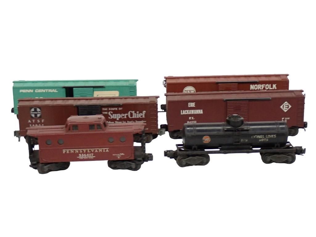 vintage Lionel O-gauge model train cars: vintage Lionel O-gauge model train cars All pictures are considered part of the description and should be examined carefully by bidders. Live Auctioneers is now offering Live Shipping through them. Th