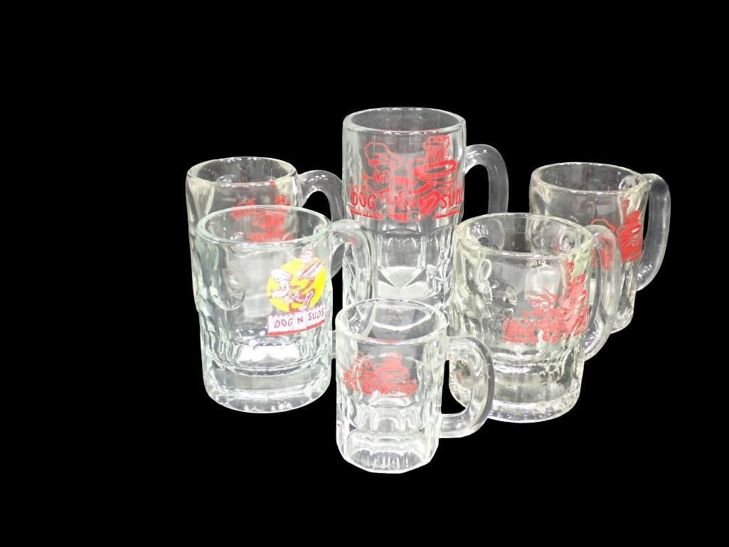 Lot of Dog N Suds Root beer Glass Mugs (1 of 11)