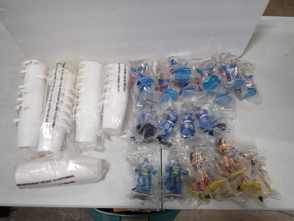Burger King Promotional Wonder Woman, Bat Man and Superman Figures: Burger King Promotional Wonder Woman, Bat Man and Superman FiguresAll pictures are considered part of the description and should be examined carefully by bidders. Live Auctioneers is now offering Live