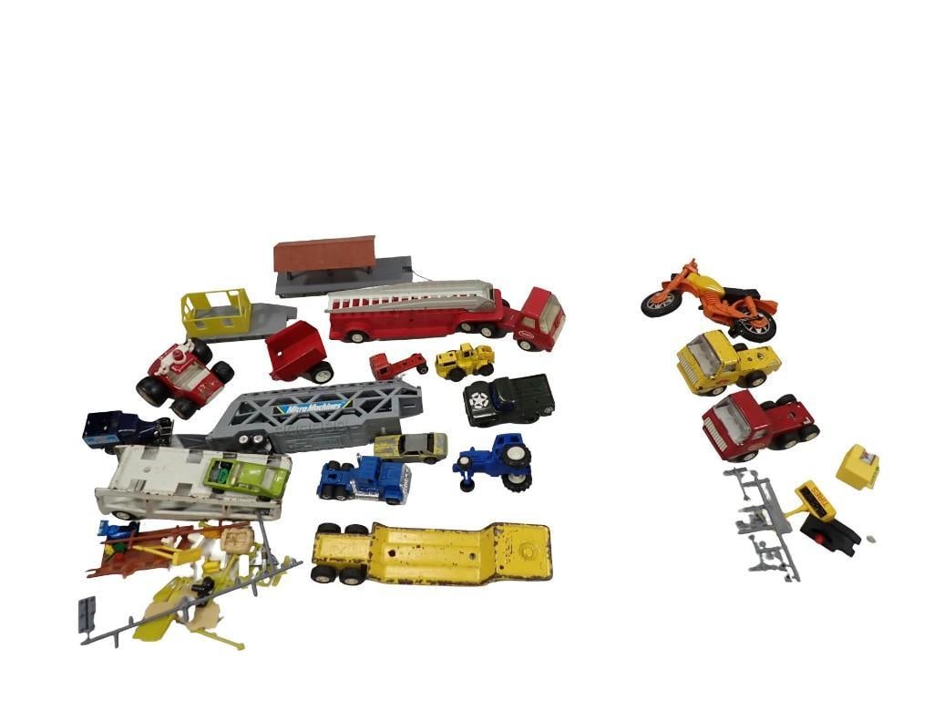 Vintage Toy Trucks, etc. Including Micro Machines, Tonka, Die-Cast, Pressed Steel, etc (1 of 13)