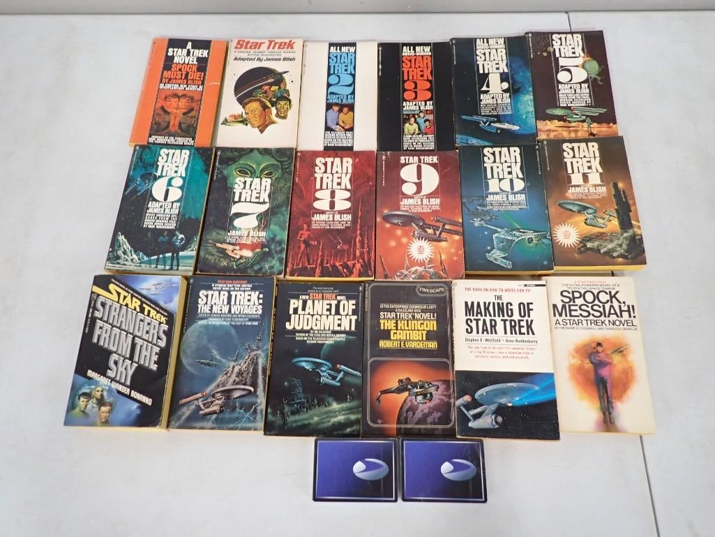 Lot of Assorted Star Trek Books: Lot of Assorted Star Trek Books All pictures are considered part of the description and should be examined carefully by bidders. Live Auctioneers is now offering Live Shipping through them. This is an