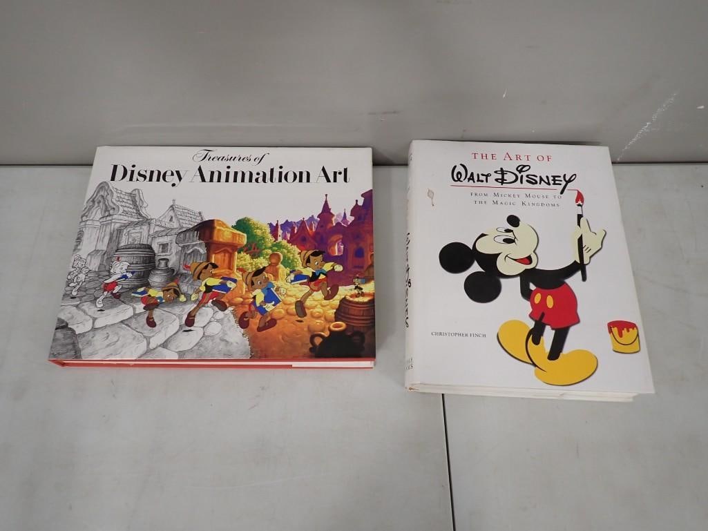 Two Walt Disney Books - The Art of Walt Disney and Treasures of Disney Animation Art: Two Walt Disney Books - The Art of Walt Disney and Treasures of Disney Animation Art All pictures are considered part of the description and should be examined carefully by bidders. Live Auctioneers i