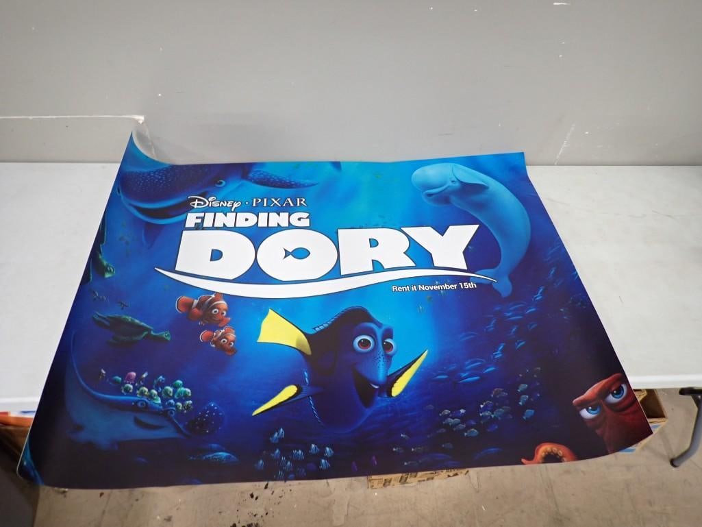 Family Video Lightboard Store Display Poster - Finding Dory - Measures roughly 36x42" (1 of 8)