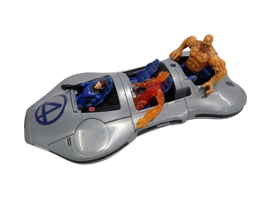 Toy Biz Fantastic Four Rise of the Silver Surfer FantastiCar 3-in-1 vehicle with Action Figures: Toy Biz Fantastic Four Rise of the Silver Surfer FantastiCar 3-in-1 vehicle with Action Figures All pictures are considered part of the description and should be examined carefully by bidders. Live Au