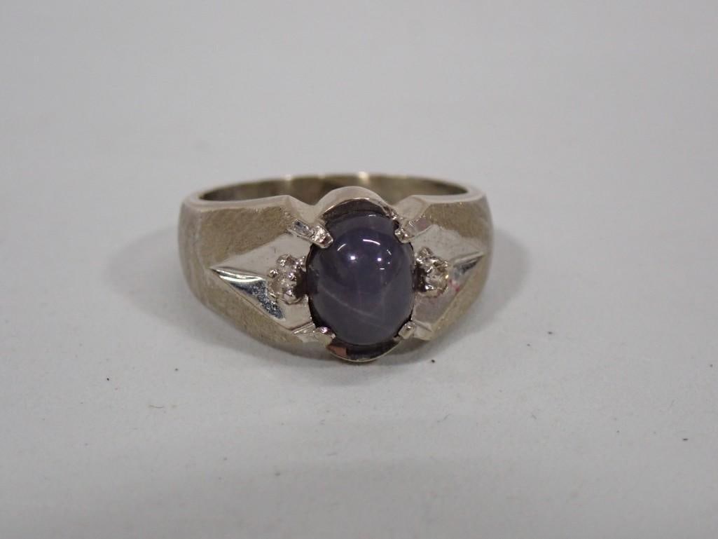 Vintage White Gold Ring Marked 14K: Vintage White Gold Ring Marked 14K All pictures are considered part of the description and should be examined carefully by bidders. Live Auctioneers is now offering Live Shipping through them. This is
