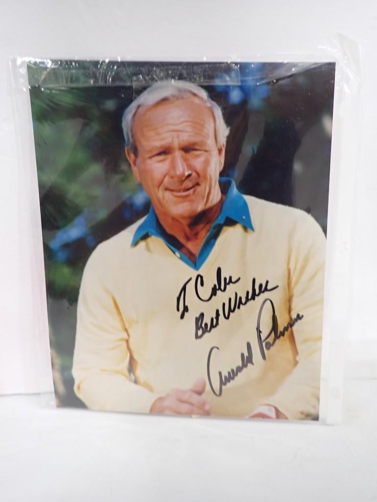Arnold Palmer Autographed Photo and TPC Scottsdale Stadium Course Autographed Players Guide- No COAs (1 of 7)
