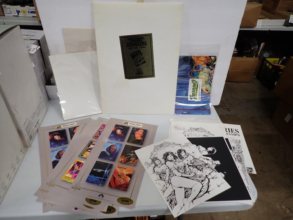 Ephemera Lot including Star Trek, Fantasy Art, Chicago White Sox, The Sirens of Darkness, etc: Ephemera Lot including Star Trek, Fantasy Art, Chicago White Sox, The Sirens of Darkness, etc All pictures are considered part of the description and should be examined carefully by bidders. Live Auct